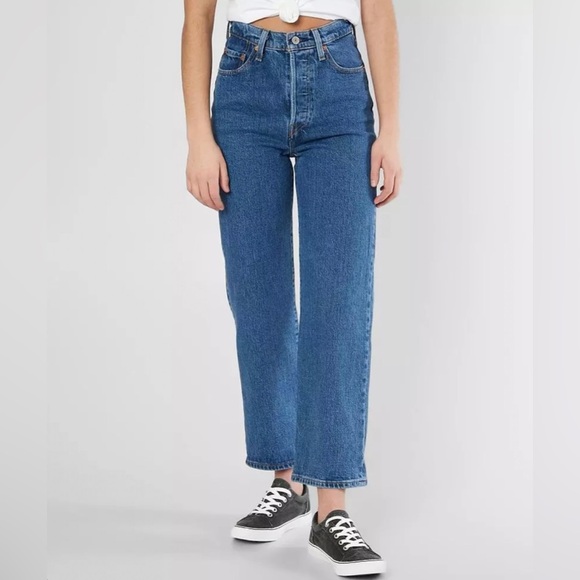 LEVI'S® Premium Ribcage Ankle Straight Jean in Georgie - Picture 1 of 13